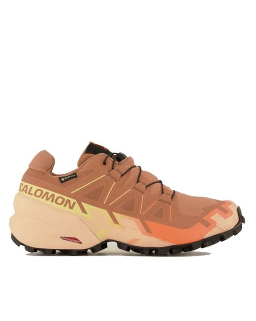 Salomon Brown Speedcross 6 Gtx Rugged Running Sneakers