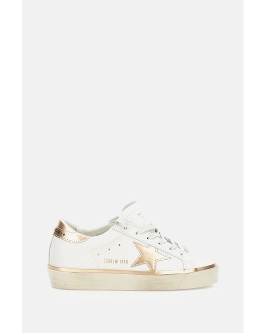 Golden Goose Deluxe Brand Natural Sneakers Hi Star