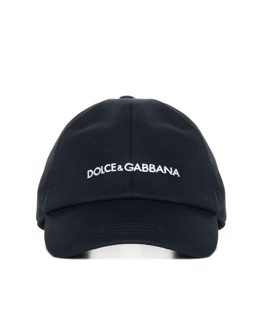 Dolce & Gabbana Blue Logo Embroidery Cap for men