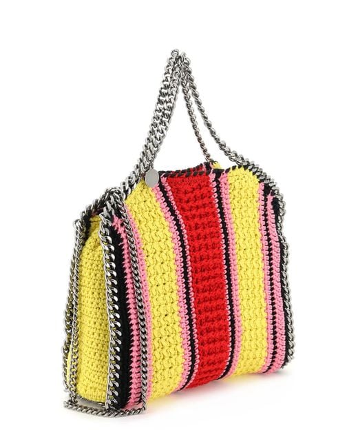 Stella McCartney Red 'falabella' Crochet Tote Bag