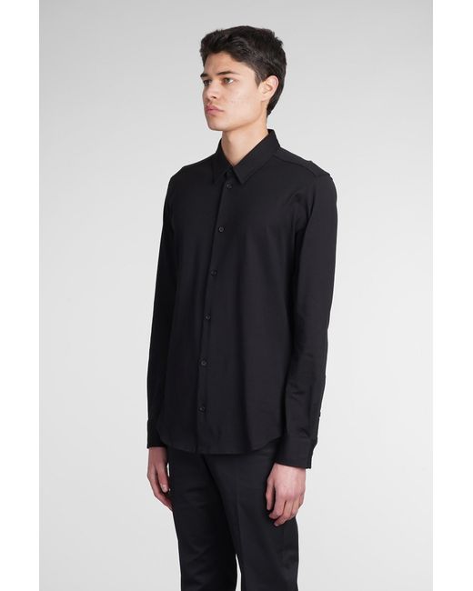 Roberto Collina Shirt In Black Cotton for men