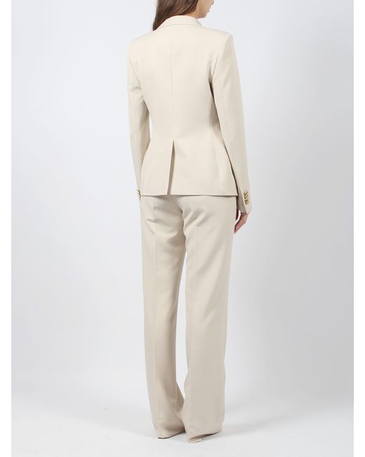 Tagliatore White Jersey Stretch Double-Breasted Suit