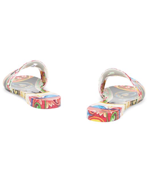 Dolce & Gabbana Multicolor Rubber Slides Tpu Sandal