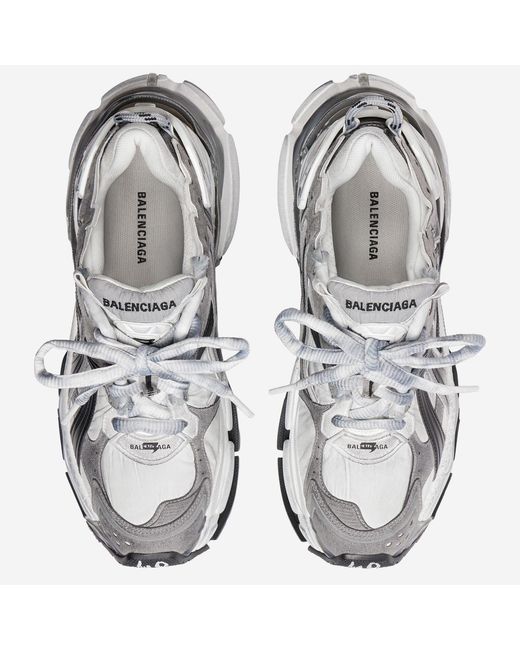 Balenciaga Metallic Sneakers Runner Polyurethane Trainers