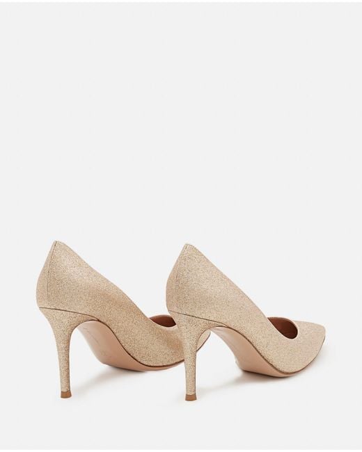 Gianvito Rossi Natural Patent Leather Stiletto Pumps