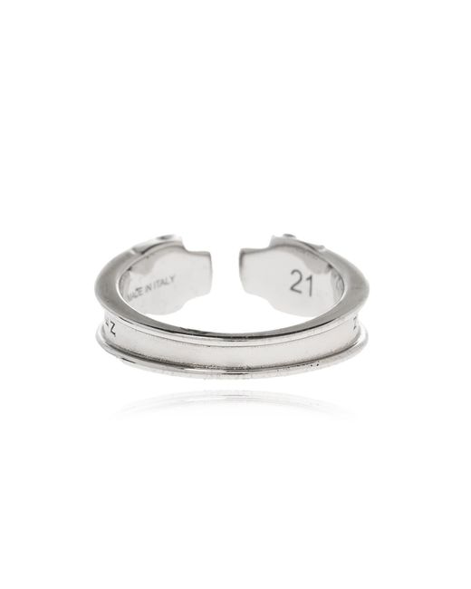 McQueen Gray Twin Skull Ring Accessories Jewelry for men