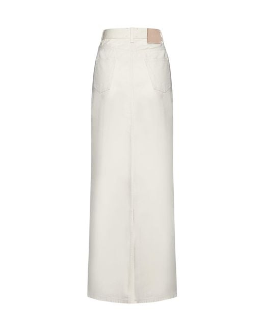 Alysi White Skirt