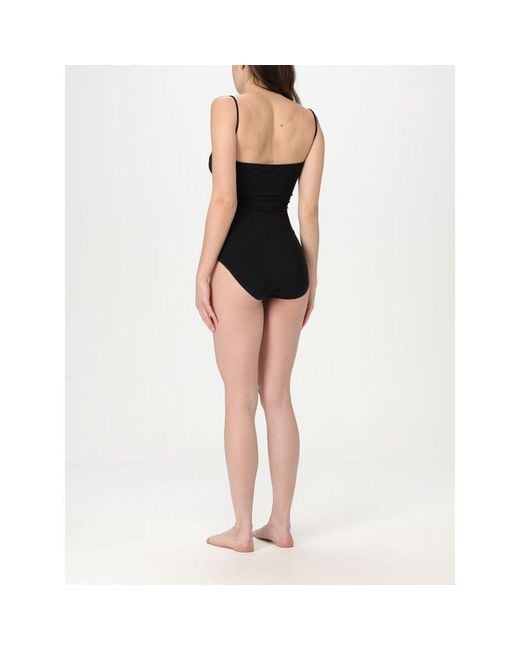 Norma Kamali Black Nylon One-Piece Swimsuit