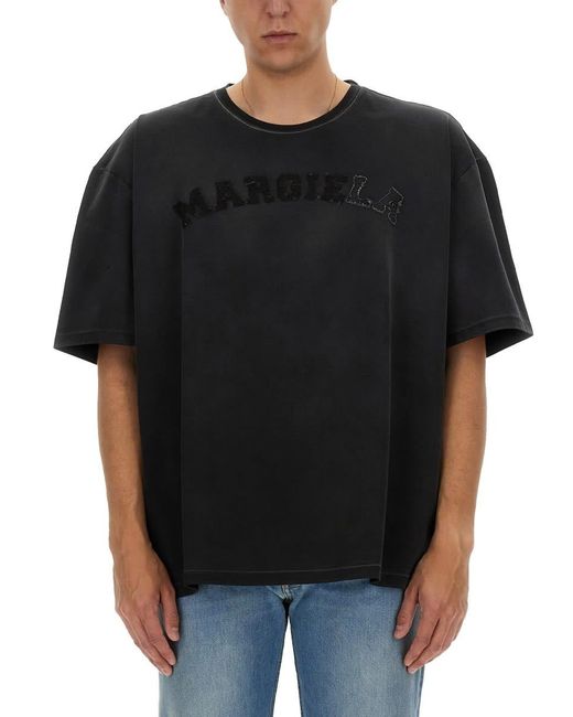 Maison Margiela Black Jersey T-Shirt for men