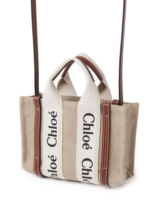 Chloé Multicolor And Woody Mini Tote Bag