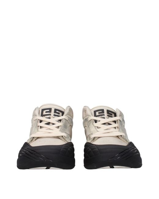 Givenchy White Fabric Chunky Sneakers for men