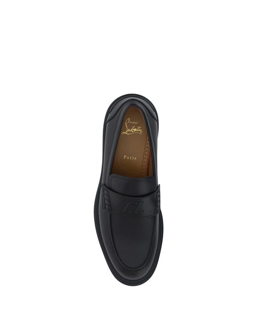 Christian Louboutin Black Urbino Loafers for men