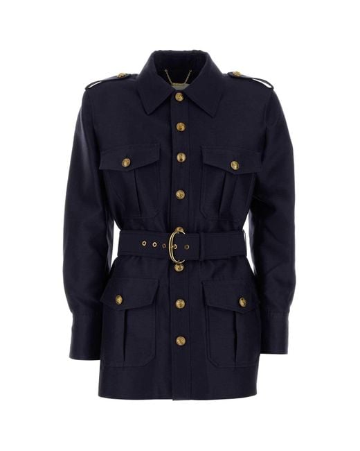 Zimmermann Blue Wool Blend Hypnotic Jacket