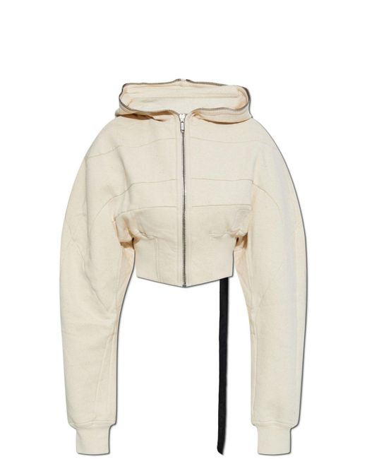 Rick Owens Natural Short Sweatshirt,