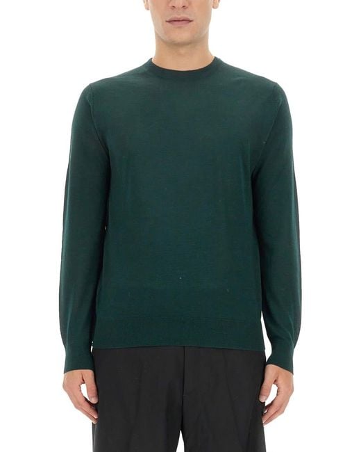 Ballantyne Green Wool Pullover for men