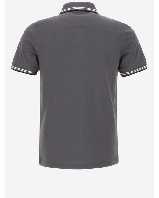 Boss Gray Polo Shirt Stretch Cotton for men