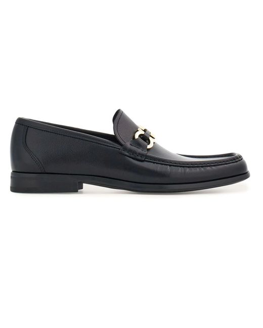 Ferragamo Black Leather Loafer for men