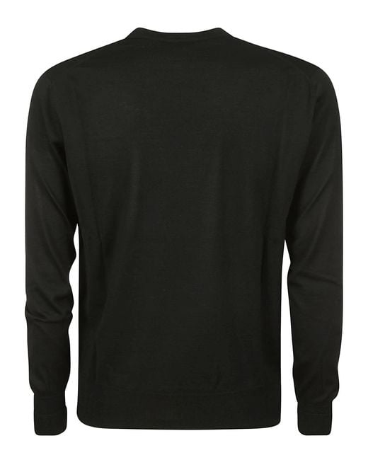 PT Torino Black Wool Sweater for men