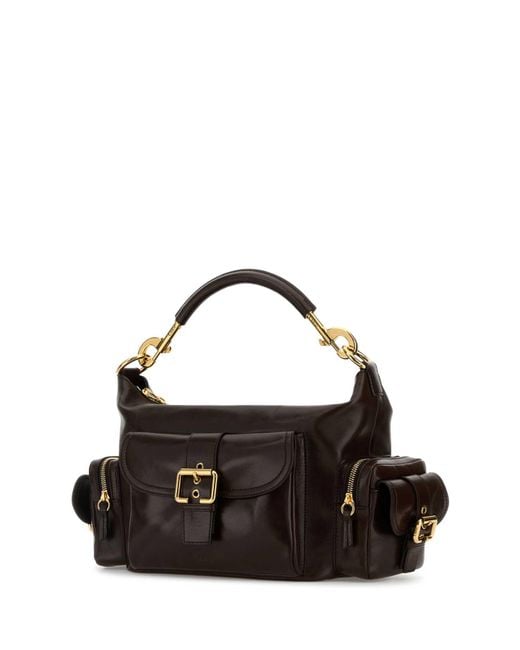 Chloé Black Chocolate Leather Camera Bag Handbag
