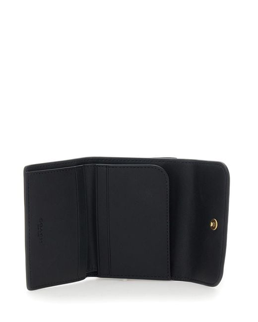 COACH Black Card Holder Essential Leather Cow Accessory