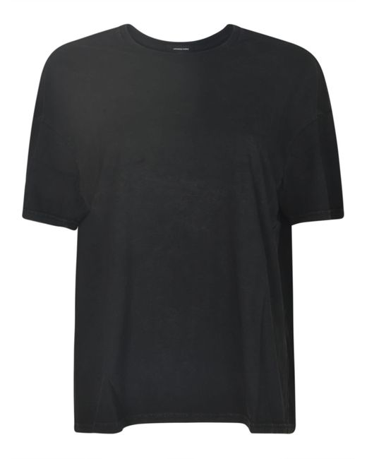 R13 Black Boxy Seamless T-Shirt