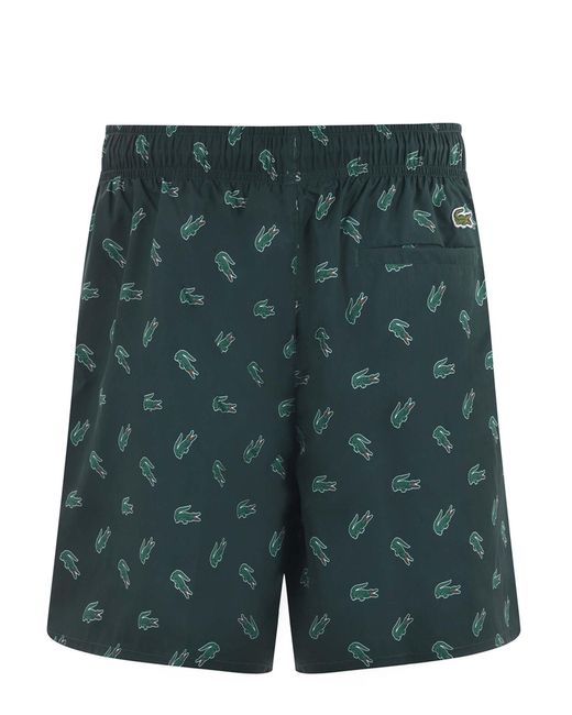 Lacoste Green Nylon Swimsuit for men