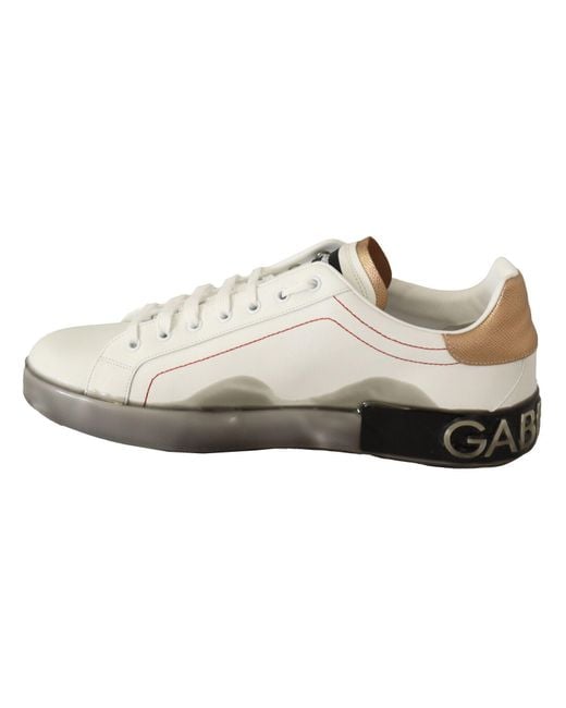 Dolce & Gabbana Black Elegant & Leather Sneakers for men