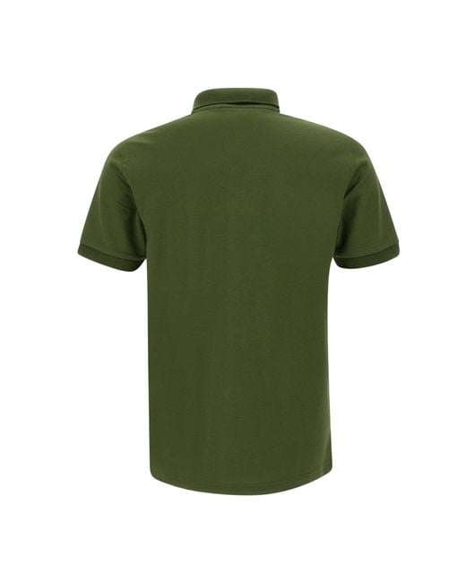 Sun 68 Green Big Logo Polo Shirt for men