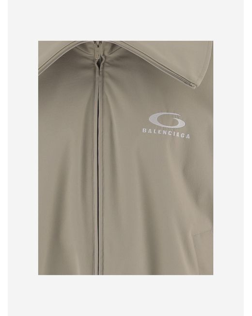 Balenciaga Gray Stretch Polyester Jacket