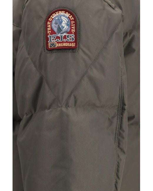 Parajumpers Gray Mallery Short Down Jacket