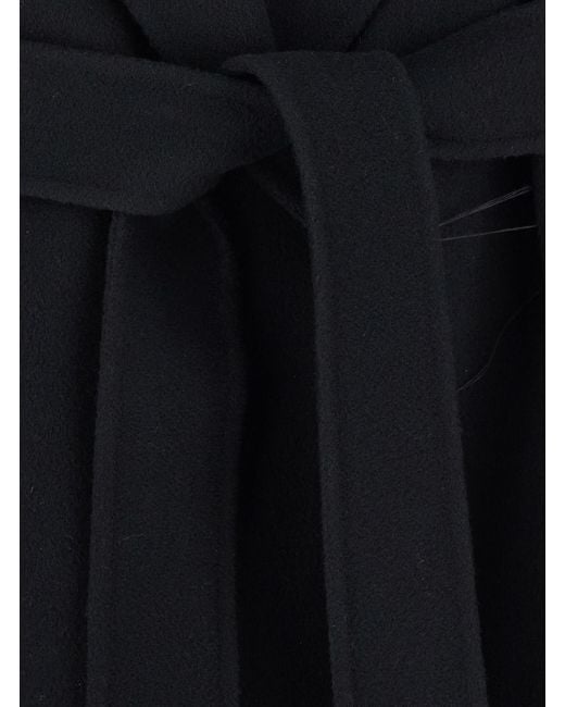 Max Mara Black Coat Messi Wool