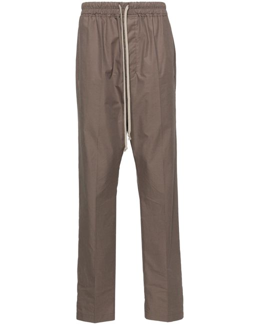 Rick Owens Brown Mid-rise Tapered Trousers for men