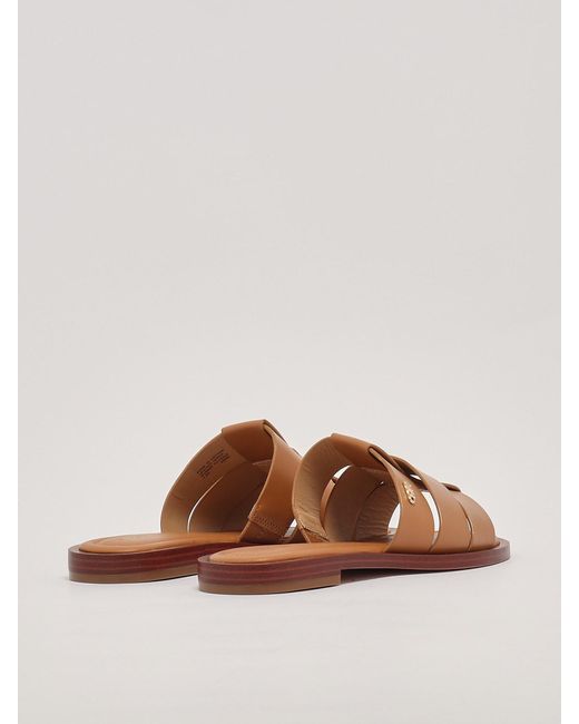 Michael Kors Brown Ryland Flat Slide Flat Shoes