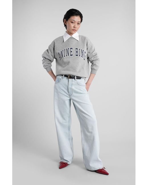 Anine Bing Gray Spencer Sweatshirt