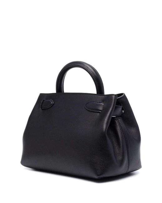 Mulberry Black Hand Bag With Single Handle And Gold-tone Details In Leather Woman