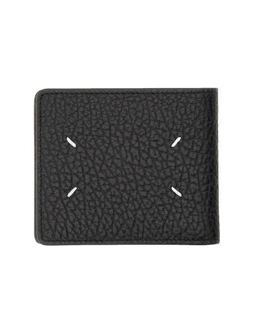 Maison Margiela Black Logo Wallet Leather & Purses