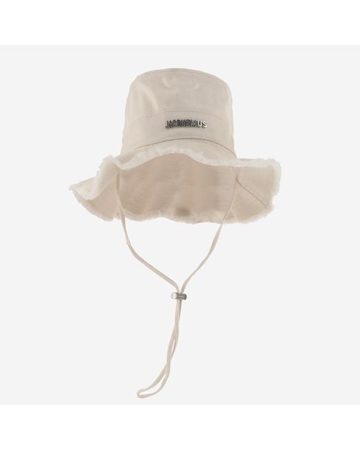 Jacquemus White Le Bob Artichaut Hat Cotton for men