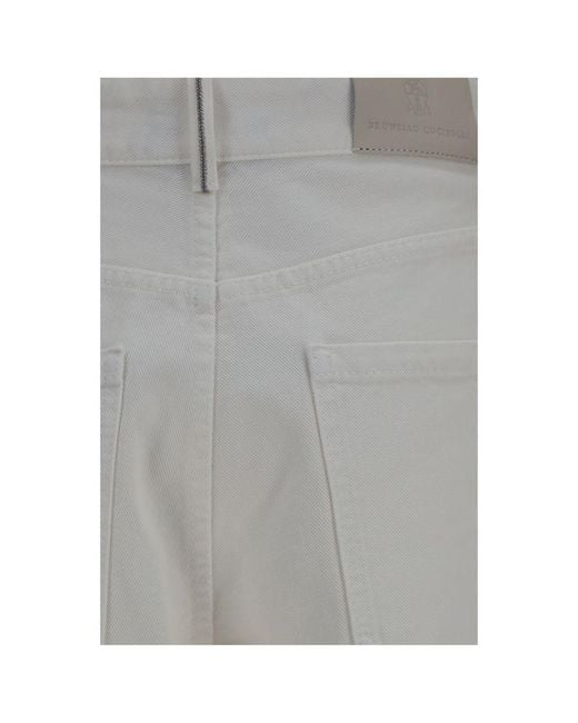 Brunello Cucinelli Gray Cotton Jeans Denim Clothing