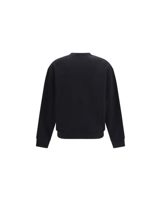 Palm Angels Blue Black Cotton Sweatshirt for men