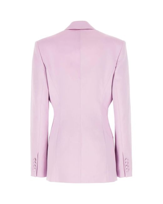 Magda Butrym Pink Lilac Lyocell Blend Oversize Blazer