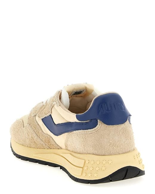 Autry Blue 'Reelwind Low' Sneakers for men