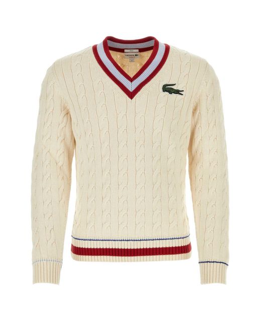 Lacoste White Knitwear for men