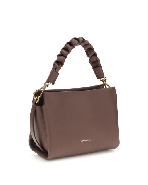 Coccinelle Brown Boheme Handbag Calf Leather Bos Taurus Handbags