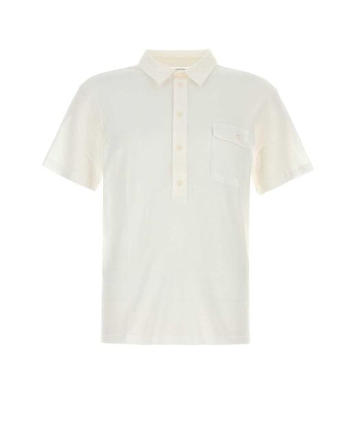 GIMAGUAS White Cotton Tristan Polo Shirt for men
