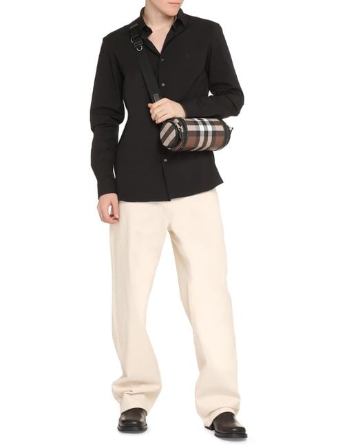 Burberry Black Cotton Shirt for men