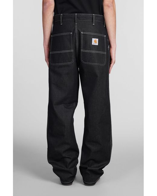 Carhartt Jeans In Black Denim for men