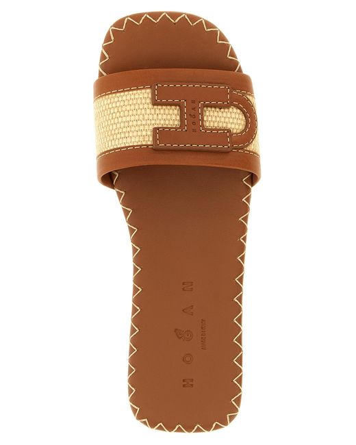 Hogan Brown H685 Sandals