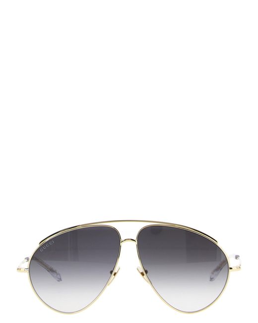 Gucci Gray 'Aviator' Sunglasses