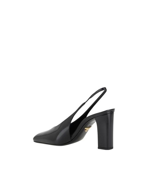 Prada Black Calf Leather Pumps
