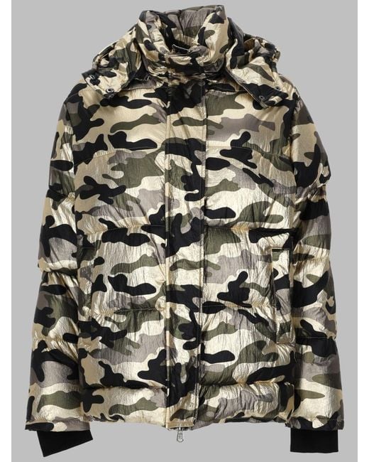 Canadian Green Puffer Jacket With Hood Nylon